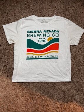 Sierra Nevada Brewing Co | White Graphic Tee - Retro Wave Logo